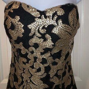 Strapless Gianni Bini sequined cocktail dress
